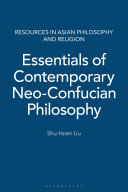 Copertina di Essentials of Contemporary Neo-Confucian Philosophy