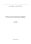 Copertina di Il Novecento letterario italiano
