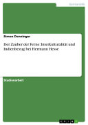 Copertina di Der Zauber der Ferne: Interkulturalität und Indienbezug bei Hermann Hesse