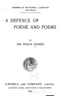 Copertina di A Defence of Poesie