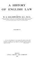 Copertina di A History of English Law: Book IV (1485-1700). The common law and its rivals