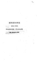 Copertina di Edizione delle opere classiche italiane del secolo 18
