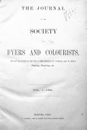 Copertina di Journal of the Society of Dyers and Colourists