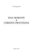 Copertina di Elsa Morante e l'eredità proustiana