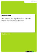 Copertina di Der Einfluss der Psychoanalyse auf Italo Svevos "La Coscienza di Zeno"