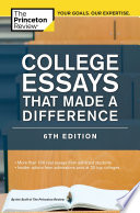 Copertina di College Essays That Made a Difference, 6th Edition