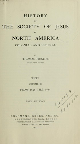 Copertina di History of the Society of Jesus in North America