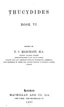 Copertina di Thucydides, Book VI