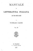 Copertina di Manuale di letteratura italiana ad uso dei licei