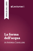 Copertina di La forma dell’acqua - Andrea Camilleri (analisi del libro)