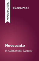 Copertina di Novecento - Alessandro Baricco (analisi del libro)
