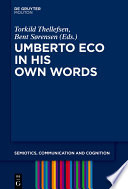 Copertina di Umberto Eco in His Own Words