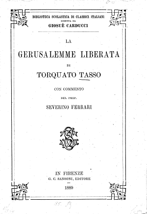 Copertina di La Gerusalemme liberata