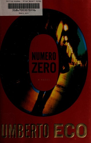 Copertina di Numero Zero