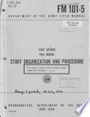Copertina di Staff Officers' Field Manual