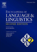 Copertina di Encyclopedia of Language and Linguistics