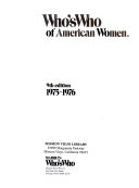 Copertina di Who's Who of American Women