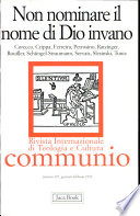 Copertina di Non nominare il nome di Dio invano