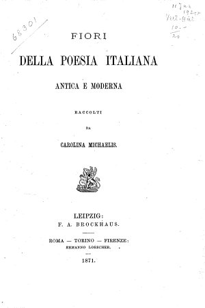 Copertina di Fiori della poesia Italiana antica e moderna