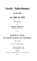 Copertina di Zeitschrift des Vereins fÃ¼r Hessische Geschichte und Landeskunde