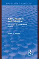 Copertina di Kant, Respect and Injustice (Routledge Revivals)