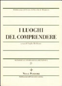 Copertina di I luoghi del comprendere