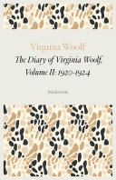 Copertina di The Diary of Virginia Woolf, Volume II: 1920-1924