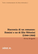 Copertina di Diacronia di un romanzo: "Uomini e no" di Elio Vittorini 1944-1966