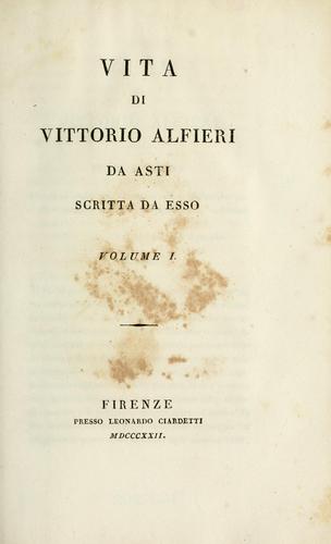 Copertina di Vita di Vittorio Alfieri da Asti