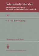 Copertina di GI — 11. Jahrestagung