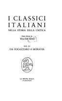 Copertina di I classici italiani nella storia della critica