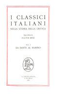 Copertina di I classici italiani nella storia della critica: Da Dante al Marino