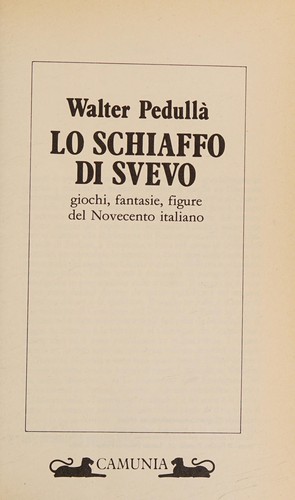 Copertina di Lo schiaffo di Svevo