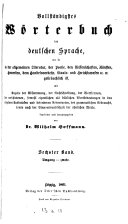 Copertina di Vollständigstes Wörterbuch der deutschen Sprache