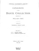 Copertina di Catalogue of the Dante Collection