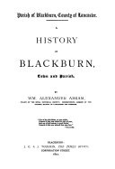 Copertina di A History of Blackburn, Town and Parish