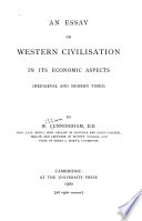 Copertina di An Essay on Western Civilization in Its Economic Aspects ...: Mediaeval and modern times