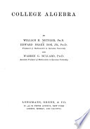 Copertina di College Algebra
