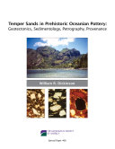 Copertina di Temper Sands in Prehistoric Oceanian Pottery