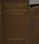 Copertina di Anthology of Magazine Verse