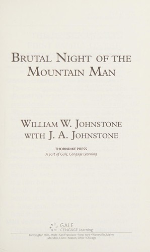 Copertina di Brutal night of the mountain man