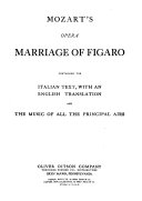 Copertina di Mozart's Opera Marriage of Figaro