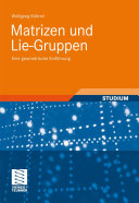 Copertina di Matrizen und Lie-Gruppen