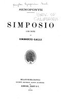 Copertina di Simposio