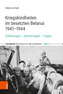 Copertina di Kriegskindheiten im besetzten Belarus 1941–1944