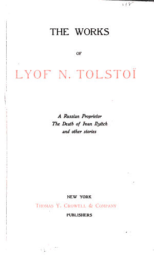 Copertina di The Works of Lyof N. Tolsto.̐: Anna Karenina I-II