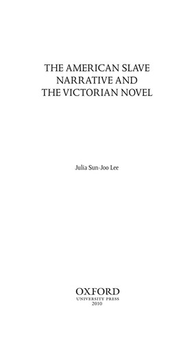 Copertina di The American slave narrative and the Victorian novel