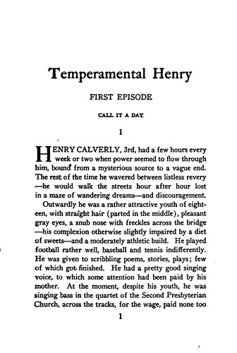 Copertina di Temperamental Henry