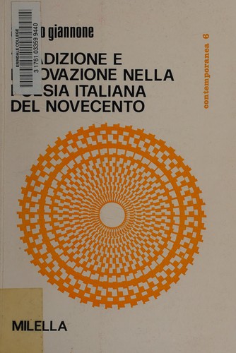Copertina di Tradizione e innovazione nella poesia italiana del Novecento