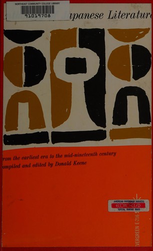 Copertina di Anthology of Japanese literature, from the earliest era to the mid-nineteenth century